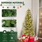 Costway 6/7.5/9 ft Pre-Lit Artificial Christmas Tree with 580/820/1228 Frosted Tips 470 LED Lights